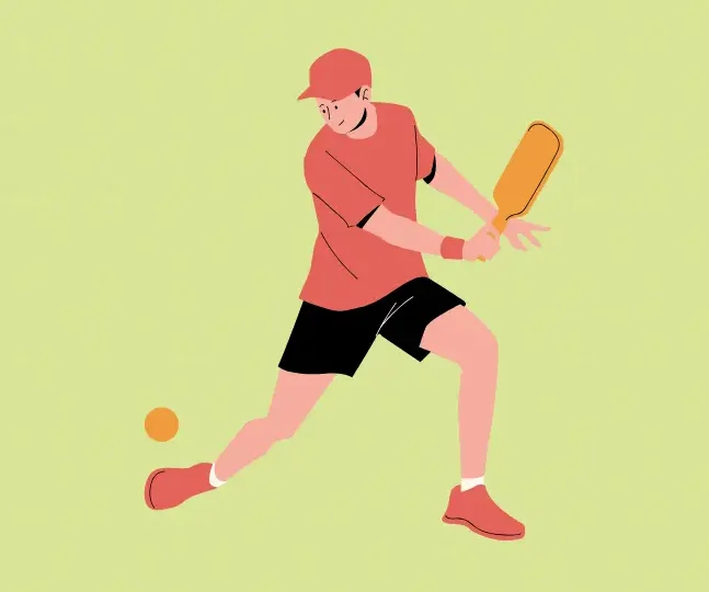 Pickleball ankle sprain, low back pain, elbow injury